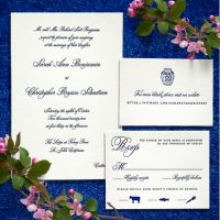 La Jolla formal wedding invitations